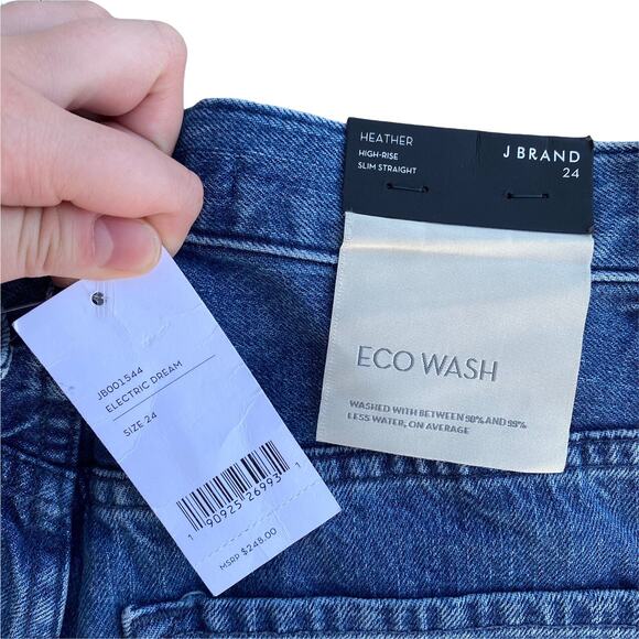NWT J Brand Women’s High Rise jeans size 24 - Picture 2 of 3